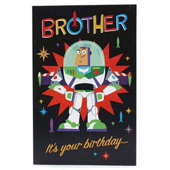Tarjeta de cumpleaños niños de Hermanos - Disney Toy Story 4 - Buzzlightyear