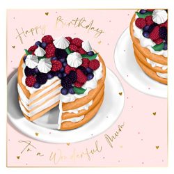 Tarjeta de cumpleaños para madre de pastel maxima calidad tarjeta gruesa 300 g/m