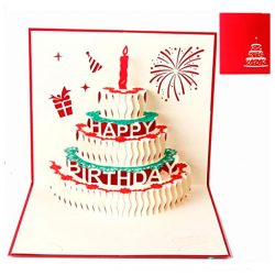 Tarjetas Cumpleaños para tia y familiares Deesospro® Tarjeta de felicitacion en 3D Regalo ideal